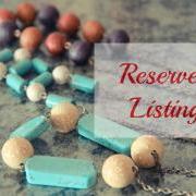 Reserved Listing for J.L. 