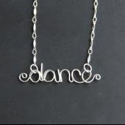 Dance Necklace Wire Word  